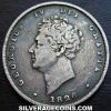 George IV British Silver "Bare Head" Shilling (Obverse)