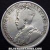 George V Canadian Silver 25 Cents (Obverse)