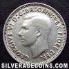 George VI Australian Silver Threepence (Obverse)
