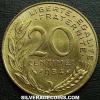 French 20 New Centimes (Reverse)