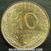 French 10 New Centimes (Reverse)