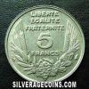 French 5 Francs (Bazor) (Reverse)