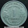 French Aluminium Franc (Reverse)