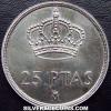 Juan Carlos I Spanish 25 Pesetas (Reverse)