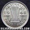 George VI Australian Silver Threepence (Reverse)