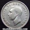 George VI South African Silver Sixpence (Obverse)