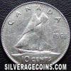Elizabeth II Canadian 10 Cents (Reverse)