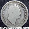 William IV British Silver Threepence (Obverse)