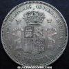 Amadeo I Spanish Silver 5 Pesetas (Reverse)