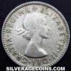 Elizabeth II Australian Silver Sixpence (Obverse)