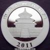 Chinese 10 Yuan 1 Ounce Silver Panda (Obverse)