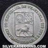 Venezuelan Silver 50 Centimos (Obverse)
