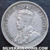 George V Canadian Silver "Dime" 10 cents (Obverse)