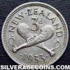 George V New Zealander Silver Threepence (Reverse)