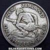 George VI New Zealander Silver Shilling (Reverse)