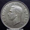 George VI New Zealander Silver Half Crown (Obverse)