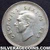 George VI South African Silver Threepence (Obverse)