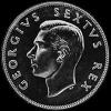 George VI South African Silver Two and a Half Shillings (Obverse)