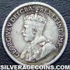 George V Canadian Silver 5 cents (Obverse)