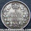 George V Canadian Silver 5 cents (Reverse)