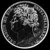 George IV British Silver "Laureate Head" Sixpence (Obverse)