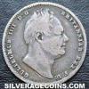William IV British Silver Sixpence (Obverse)