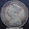 Victoria British Silver "Gothic" Florin (Obverse)