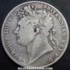 George IV British Silver "Laureate Head" Half Crown (1st reverse) (Obverse)