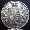 Victoria British Silver "Young Head" Half Crown (Reverse)