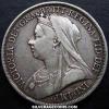 Victoria British Silver "Widow Head" Crown (Obverse)