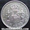 Alfonso XIII Spanish Silver 50 Cents (Reverse)