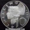 10 Chelines de Plata Austriacos (Reverso)
