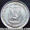 Venezuelan Silver 25 Centimos (Obverse)