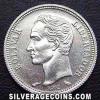 Venezuelan Silver 50 Cents (Reverse)