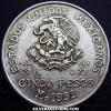 Mexican Silver 5 Pesos (Hidalgo) (Obverse)