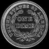 United States "Seated Liberty Dime" Silver 10 Cents (stars) (Reverse)