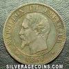 Napoleon III French Bronze 2 Centimes (Obverse)