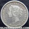 Victoria Canadian Silver 5 cents (Obverse)