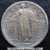 United States "Standing Liberty" Silver Quarter Dollar (type 1 obverse) (Obverse)