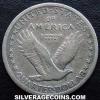 United States "Standing Liberty" Silver Quarter Dollar (type 1 obverse) (Reverse)