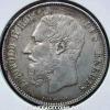 Leopold II Belgian Silver 5 Francs (small head) (Obverse)
