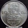 10 Escudos de Plata Portugueses (Reverso)