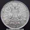 2 Coronas de Plata Austriacas de Francisco José I (Reverso)