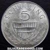 5 Chelínes de Plata Austriacos (Reverso)