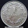 Albert I Belgian Silver Franc (French) (Reverse)