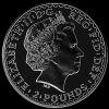 Elizabeth II 2 Pounds 1 Ounce Silver Britannia (Una and the Lion) (Obverse)