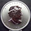Elizabeth II Canadian 5 Dollars 1 Ounce Silver Maple Leaf (Obverse)