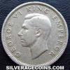 George VI New Zealander Sixpence (Obverse)