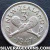 George VI New Zealander Threepence (Reverse)