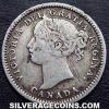 Victoria Canadian Silver "Dime" 10 cents (Obverse)